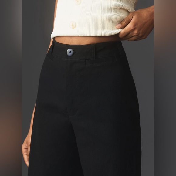 NWT! Anthropologie The Ettie High-Rise Crop Wide-Leg Pants Maeve - Size 32 🏠 - Picture 5 of 7